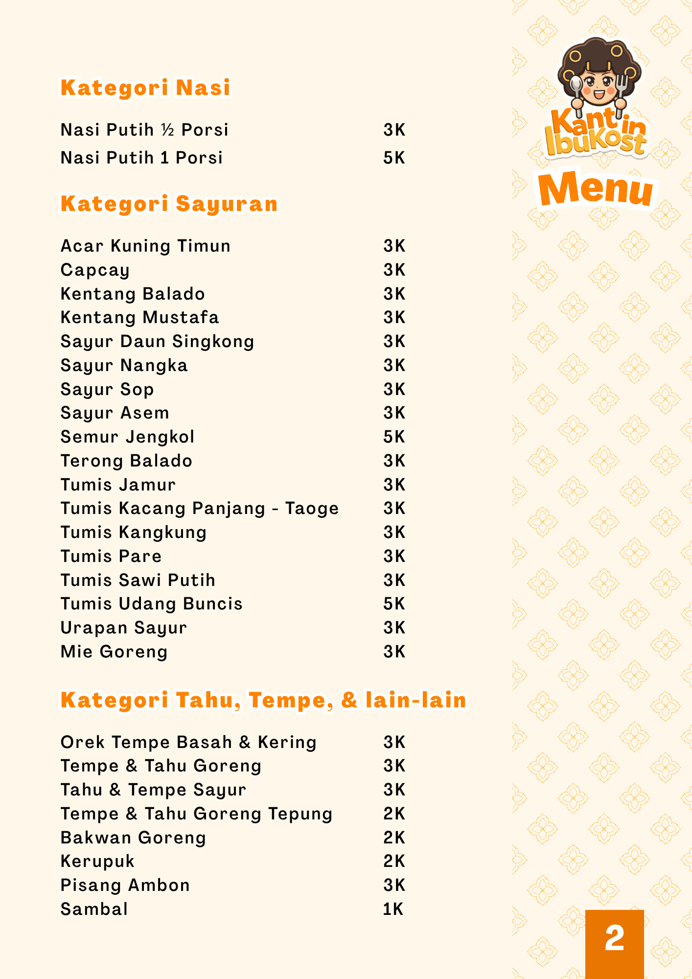 Menu Utama